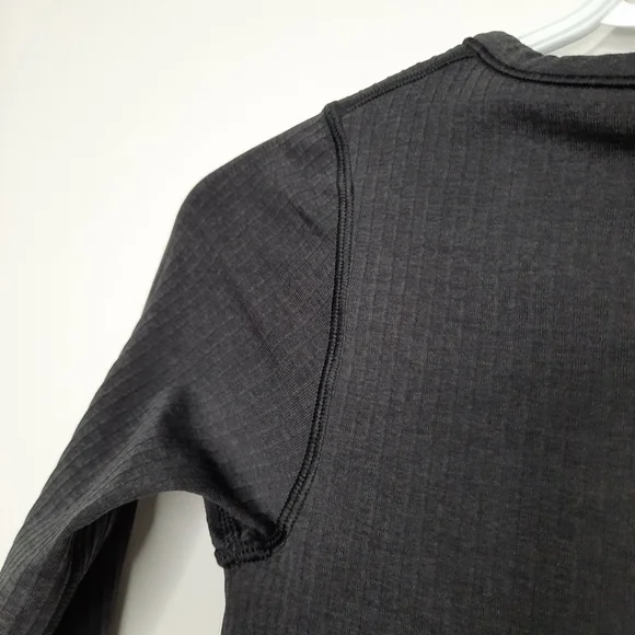Lululemon Ebb to Street Long Sleeve Shirt Crop Top Womens Size 2 Gray Black - Picture 6 of 13